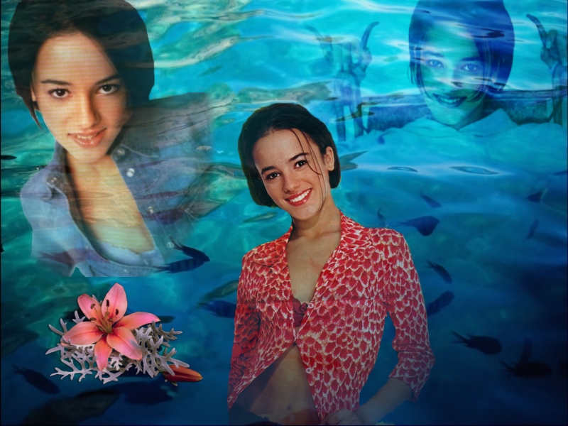 Alizee wallpaper available at her fan sites.